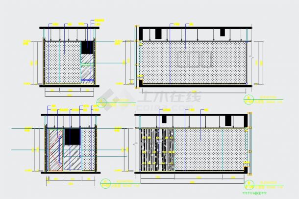  Interior decoration design and construction drawing of an office and financial room - Figure 1