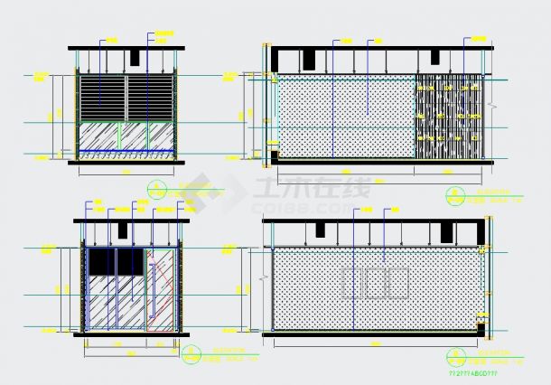  Interior decoration design and construction drawing of an office and finance room - Figure 2