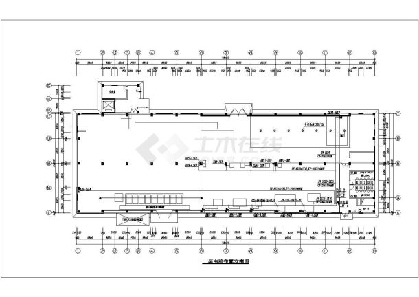 某厂房电路设备cad系统全套图纸-图一