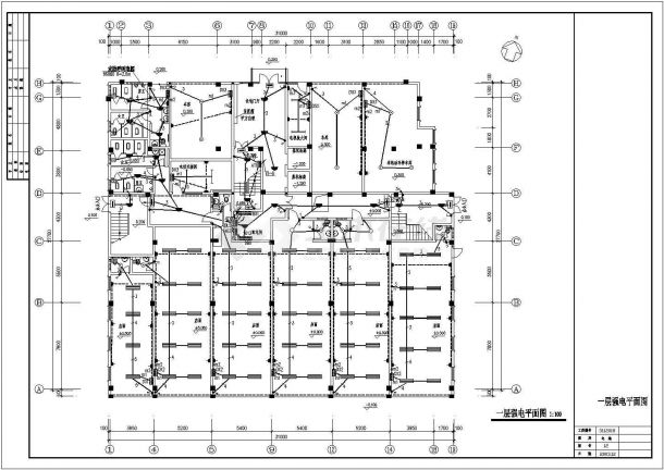 某地12层点式商住楼全套电气设计施工图-图一