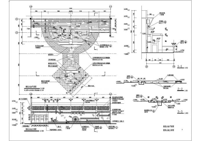 某园林广场环境设计cad施工设计图纸_图1