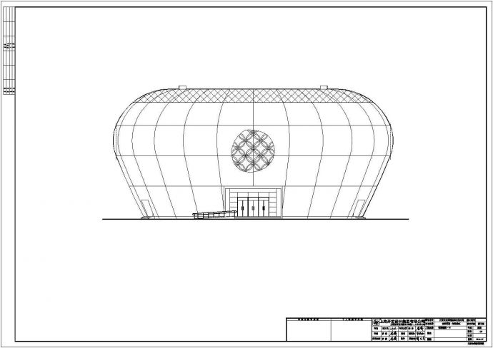 某地大型四层展示厅建筑设计平面图_图1