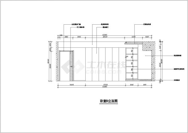 某地现代中式风格样板间家装设计图（含效果图）-图二