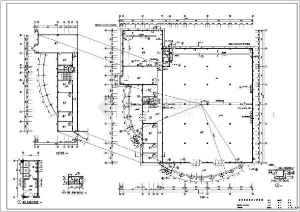 某地小型二层餐厅建筑设计图（共4张）-图二