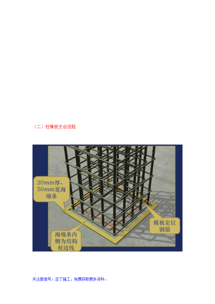 建筑柱、墙模板支设三维效果图解说-图二