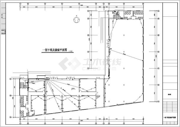 六层综合楼商业建筑电气施工设计图-图二