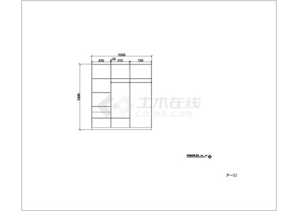 某地现代暖色调家装设计施工图（含效果图）-图二