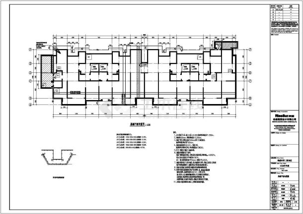 某地区高层住宅楼建筑结构施工图纸-图二