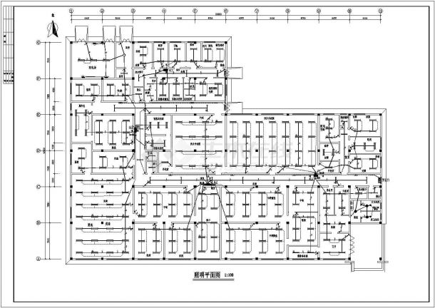 某制药厂车间整套电气设计施工CAD图-图二