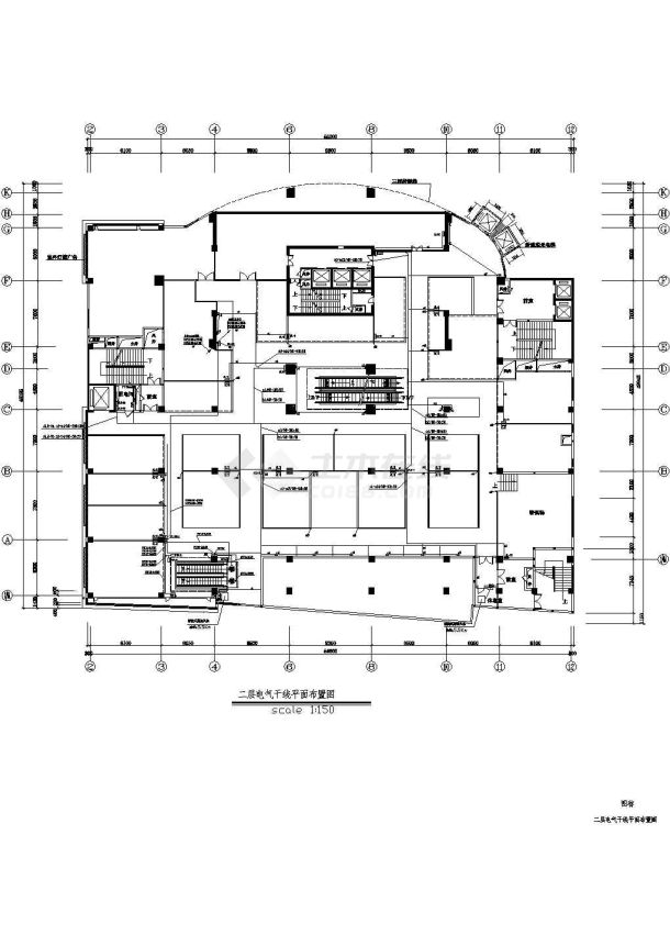 商场二次装修强弱电系统cad图纸 -图二