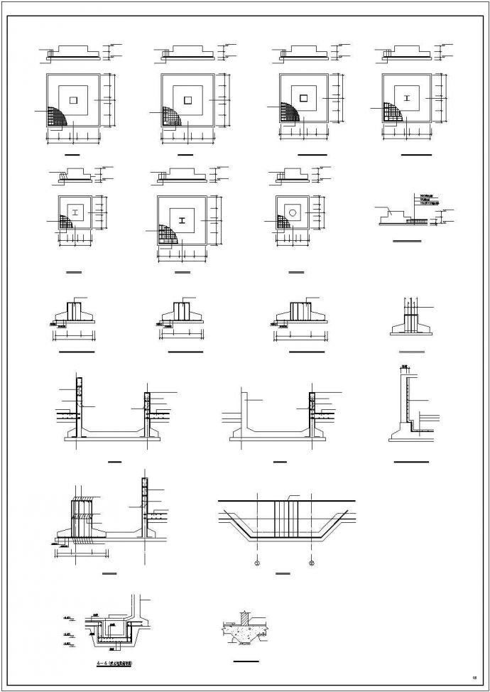 四层钢框架4S店CAD示意图_图1