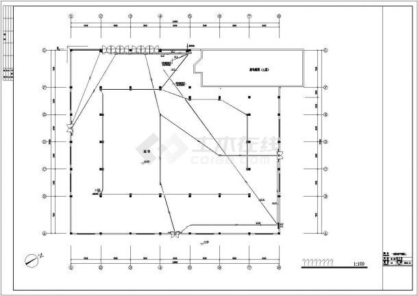 某地区超市电气cad系统全套图纸-图二