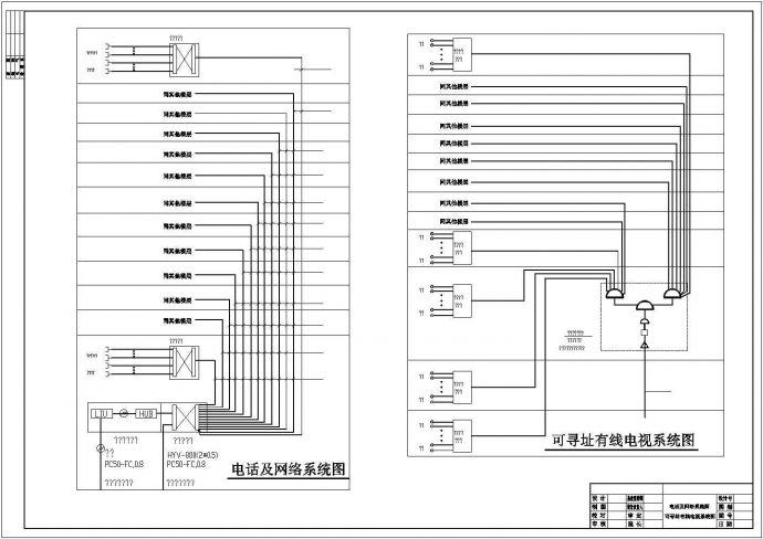 某商务大楼商业建筑电气平面及系统图_图1
