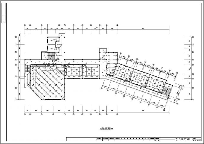 某学校综合楼全套电气设计施工CAD图_图1