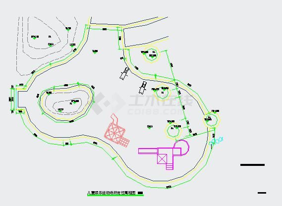 某小区儿童娱乐设施景观设计施工图-图一