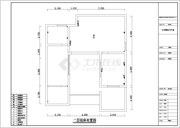 经典中式装修室内设计cad方案施工图-图一