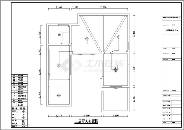 经典中式装修室内设计cad方案施工图-图二