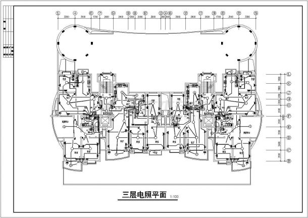 十一层住宅楼电气cad施工图纸全套-图一