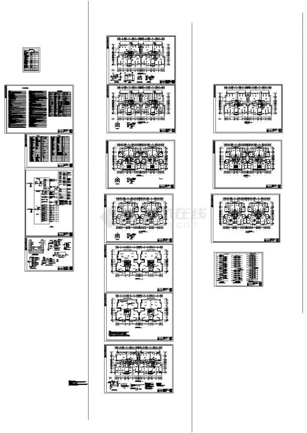 小高层住宅电气cad施工图纸全套-图一