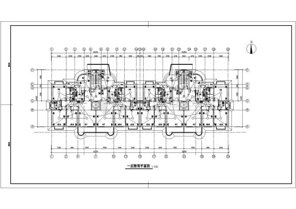 某地区小高层住宅电气cad全套图-图一