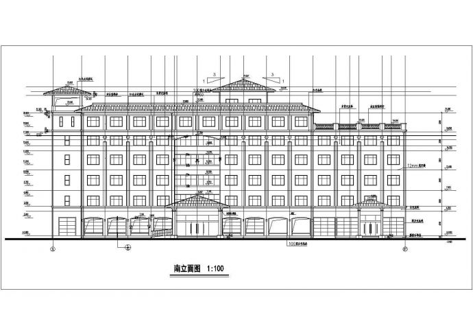 六层商务酒店大楼全套建筑施工方案图_图1