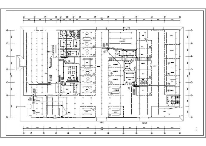 某一座单层钢结构汽车展厅电气设计图_图1