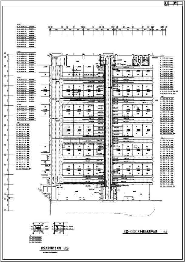 某地区展览中心电气照明设计施工图-图一