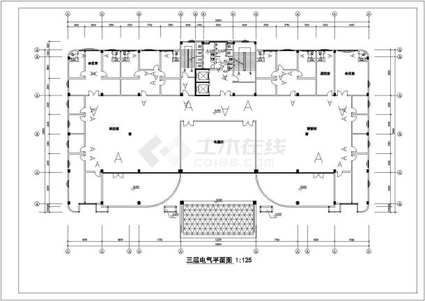 某地区十层办公楼电气设计方案施工图-图二