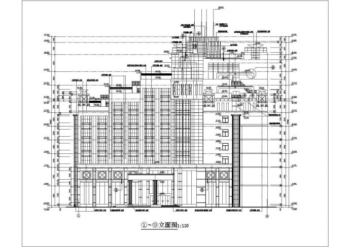 某九层综合商务酒店大厦建筑施工图_图1