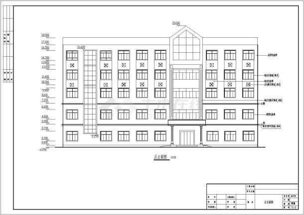 某防疫站疾病预防控制中心建筑扩初图-图二