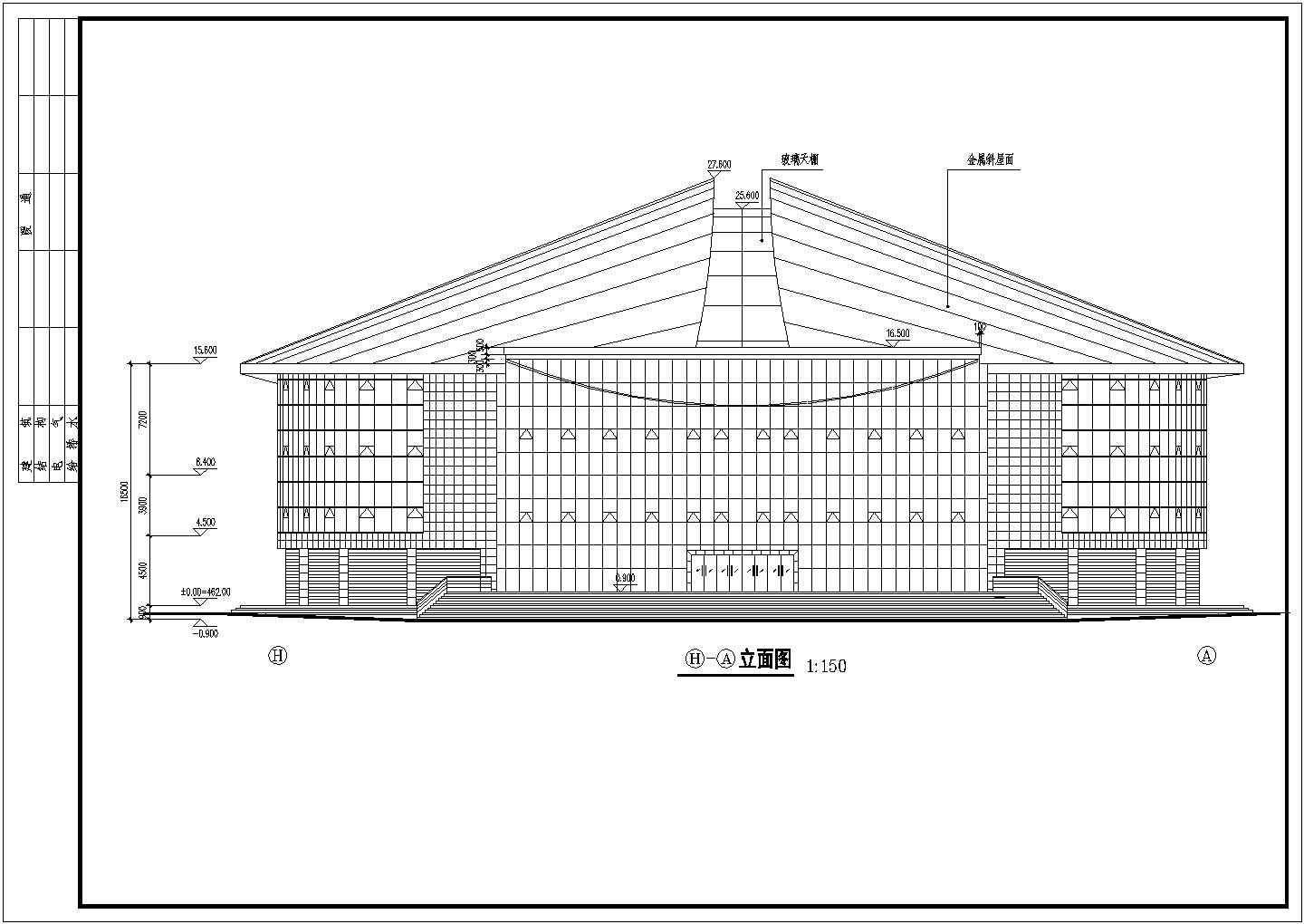 某体育场设计建筑施工图CAD图纸