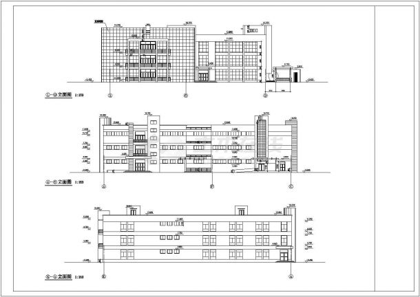 某地区文化娱乐建筑施工图（共8张）-图一