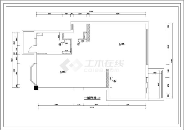某别墅整套各层精装修CAD施工设计方案图-图四