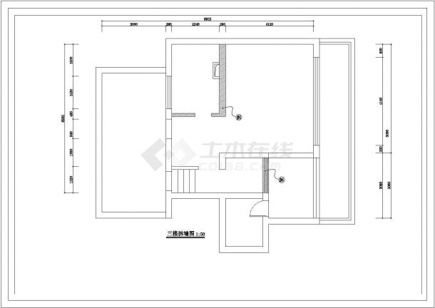 某别墅整套各层精装修CAD施工设计方案图-图六