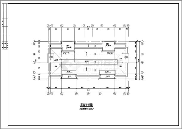 某六层住宅楼建筑施工全cad设计图纸 -图一