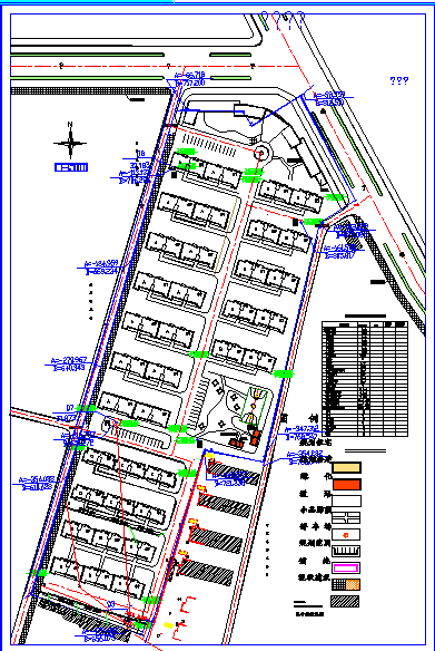 某住宅小区总平面布置规划CAD设计图_图1