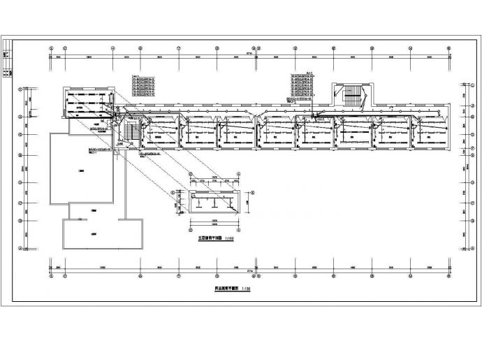 某小学教学楼电气cad施工设计方案图_图1