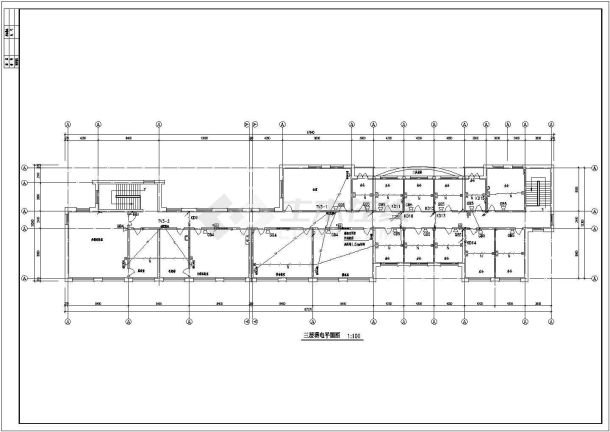 某小学教学楼供电系统设计施工CAD图-图一