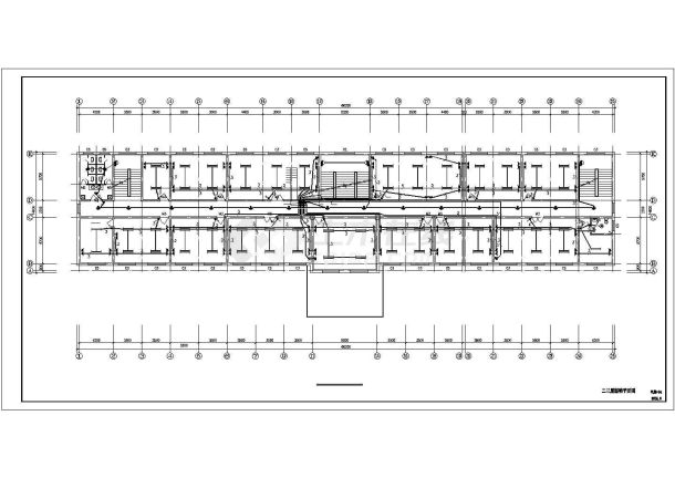 某办公楼商业建筑电器照明弱电cad施工图-图一