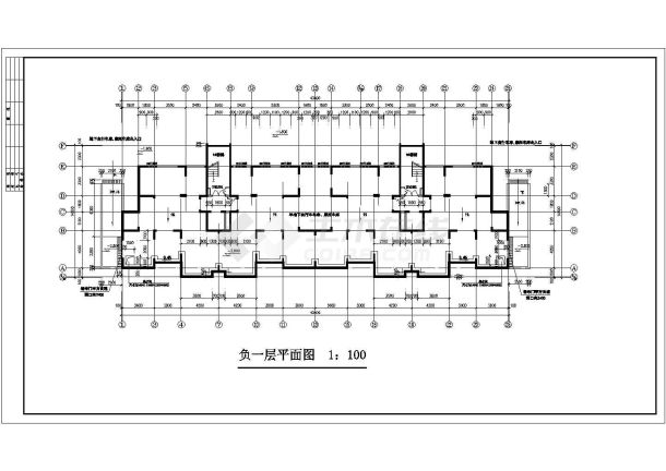 某十层住宅楼建筑cad施工设计图 -图二