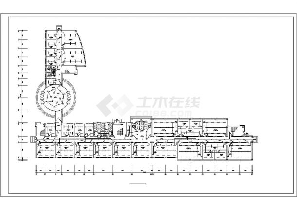 某地中学教学楼建筑电气cad施工图-图一