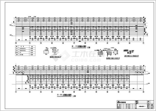 钢结构厂房工程建筑cad施工设计图-图一