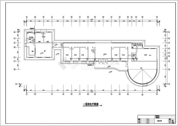 某办公楼电气工程设计方案全套图纸-图二