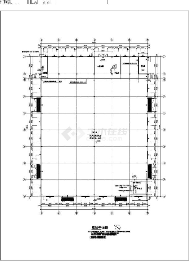 厂房建筑设计施工图纸（共10张）-图二