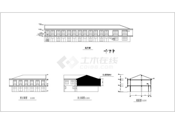 详细两层厂房建筑设计施工图纸（共10张）-图一