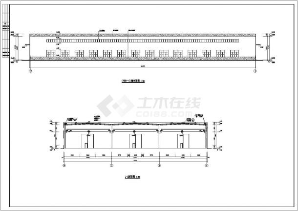 厂房建筑工程平立剖面施工图（共7张）-图二