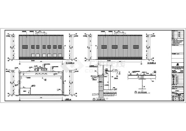 钢结构厂房建筑设计施工图纸（共12张）-图二