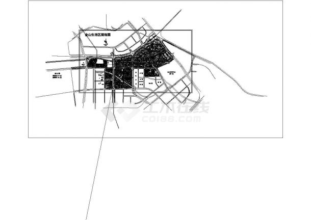 某豪华小区总平面规划CAD设计图-图一