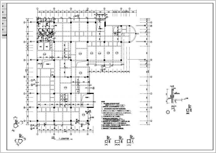 某医院病房大楼主体结构设计施工图_图1