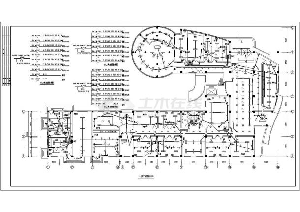 某医院大楼电气CAD设计施工图纸-图一